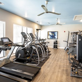 Fitness Center fitness center with ample machines